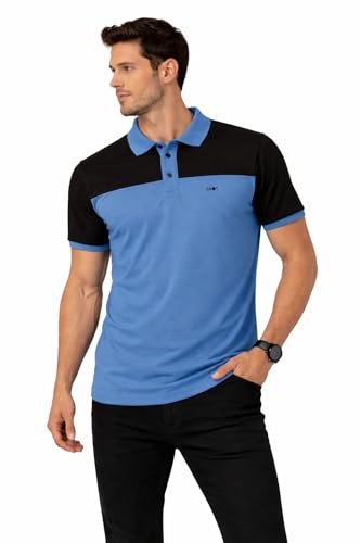 Image of 3BROS Men's Cotton Blend Half Sleeve Regular fit Comfortable Polo Neck T-Shirt (Pack of 1)