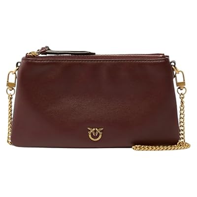 Pinko Mini Double Bag burgundy wine - marrone, unica