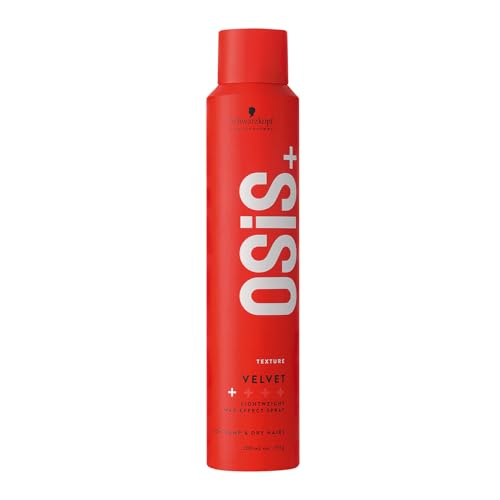 Schwarzkopf Professional OSiS Velvet Laque Cheveux Spray À Effet Cire Définition Douce Brillance Naturelle Formule Non Grasse Non Collante Fixation Légère 200 ml