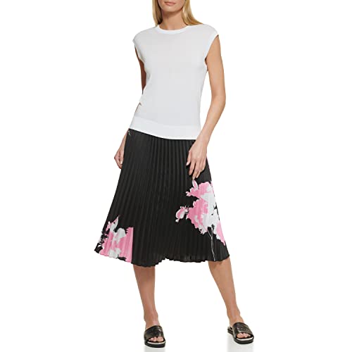 Image of DKNY Women's Sleeveless Lightweight Crew Neck Sweaters