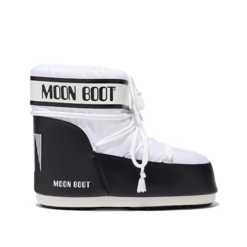 Moon Boot Icon Low Insulated Slip On Unisex Snow Boots 9-10.5 Men/10-11.5 Women White Monocolor