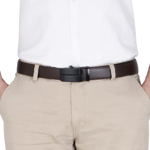 Image of Labnoft Men's PU Leather Auto Lock Belt