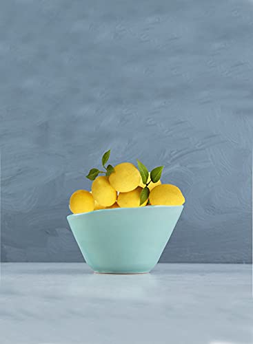 Serene Spaces Living Decorative Real-Looking Lemons With Loose Leaves, Faux Lemons For Display For Kitchen Island, Holiday Decor, Store Window And More, Set Of 8 #TOP1