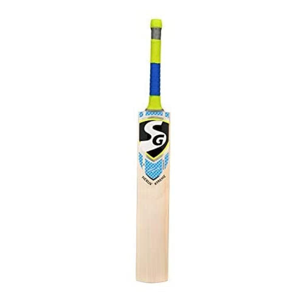 Sg Nexus Xtreme Grade 5 English Willow Cricket Bat (Size: Short Handle,Leather Ball), Wood, Multicolour