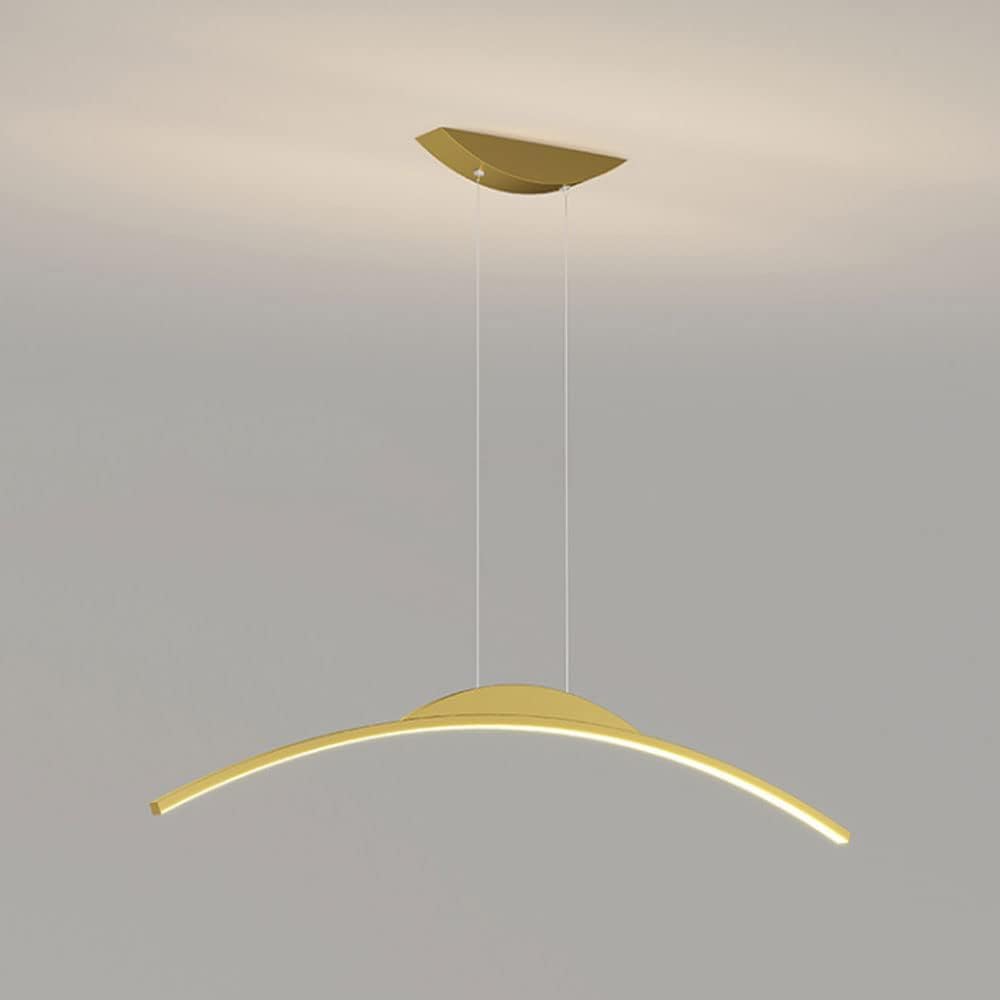 Luminaire suspendu de bureau à longue bande LED moderne pour îlot de cuisine