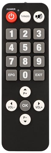 [ Test SEHR GUT, Note 1.2 *] Zehnder HX 2600 Mini Digital Sat Receiver mit Aufnahmefunktion, HD fähig, für Satellitenschüssel (2600 Senioren Fernbedienung)