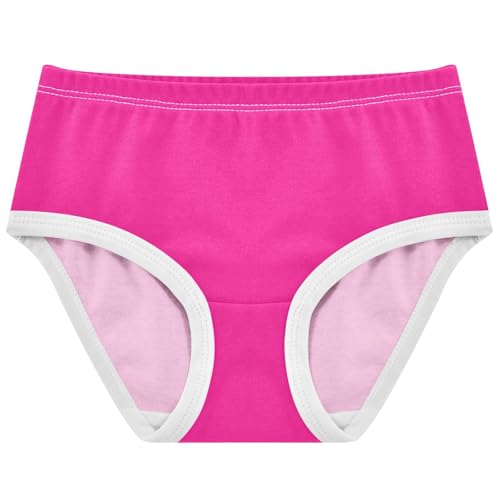 Joisal Artistic Girls Underwear Toddlers 2t Cotton Panties for Girl Pink Magenta Rose Kids Undies Briefs