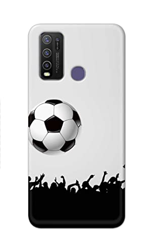 Image of Printed Hard Back Cover Case for Vivo Y50 Back Cover (Football Icon) -1302