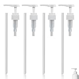 4 Stück Dosierpumpe 1L Sirup für Best Body Nutrition Vital Drink,Pumpspender Sirup,Dosierspender Sirupspender Wiederverwendbar mit Schläuchen,Pumpaufsatz für Flaschen,Dosierpumpen für Monin Shampoo