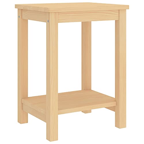vidaXL Table de Chevet Table de Nuit Armoire de Lit Armoire de Chevet Chambre à Coucher Intérieur Maison Bois Clair 35x30x47 cm Bois de Pin Massif