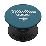 Wailua Kauai Vintage Surfer Texto Cursivo Logotipo Hawaii Surf PopSockets PopGrip Intercambiable