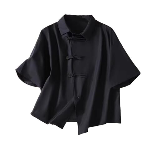 Chemise en lin homme anti transpiration coupe ample manches courtes