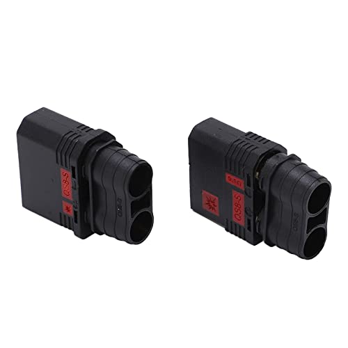 Set Connettori QS8-S Maschio e Femmina, Antiscintilla Alta Corrente 130A-200A 600V con Contatti in Rame Placcato Oro 8mm per Droni, Modelli RC, E-Bike