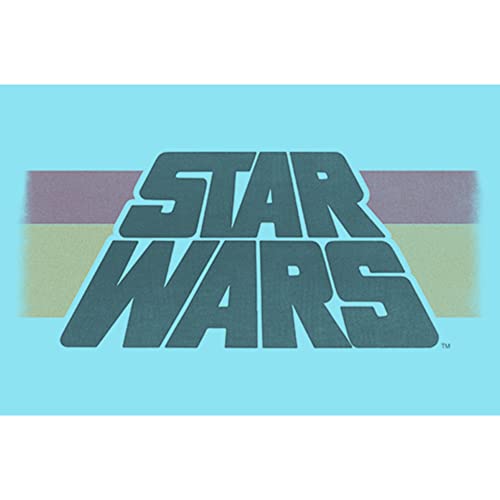 STAR WARS Girl's Distressed Horizontal Stripe Logo T-Shirt2