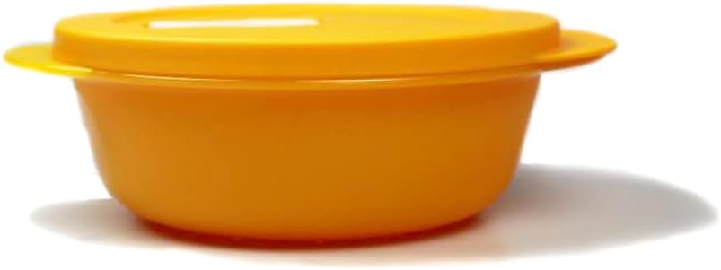 Tupperware CrystalWave Microwave 600 ml Orange Micro Wave Pop Plus Fix