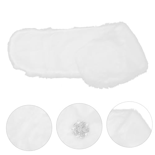 Girls Faux Fur Wrap Shawl Warm Decorative Winter Shawl for Little Girls Comfortable and for Cold Weather Ivory Height4