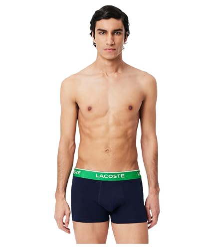 Lacoste Men's Cotton Stretch Essentials Trunks 3-Pack2