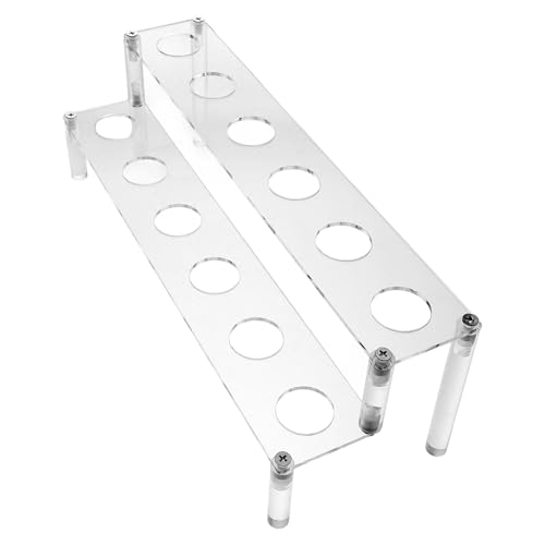 BESPORTBLE Soporte para Conos de Helado 12 Agujeros en Acrílico Resistente, para Eventos y Catering, Expositor de Conos y Palomitas