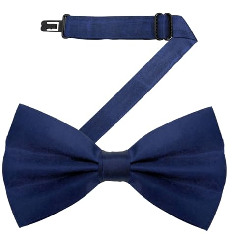 Image of MDSTYLE Bow Ties for Men Pre-Tied Adjustable - Classic Men's Bow Tie - Tuxedo Wedding Formal Bowtie Solid Color Bowties