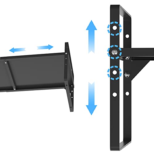 Benzoyl Expandable Cabinet Shelf, Kitchen Cupboard Organizer Stackable Spice Rack Storage Shelf, Heavy Duty Steel Metal Pantry Organization Adjustable Shelf Space Riser 8.07'' W, Black #TOP4