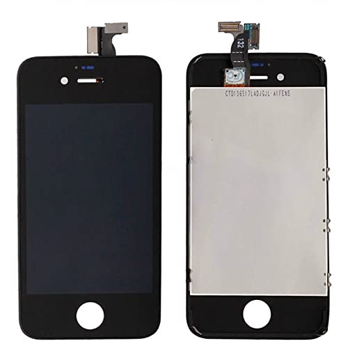 Repuesto Part pantalla cristal orig. + Touch Screen Retina orig. + LCD Orig. para iPhone 4 Negro