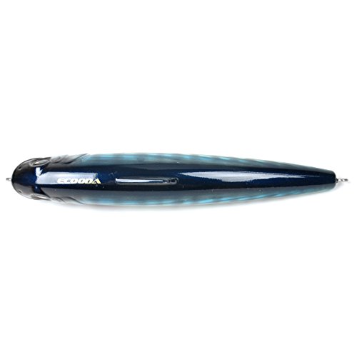Ecooda Hornet Saltwater Fishing Lure 2.9Oz 7In Topwater Popper Hard Bait Floating Pencil Lure For Kingfish/Tuna/Mackerel/Marlin/Mahi Mahi Offshore Trolling Onshore Floating Crankbait #TOP4