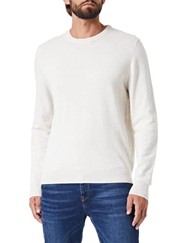 Preisvergleich Produktbild HECHTER PARIS Herren Knit Crewneck Rundhals Pullover, beige, S