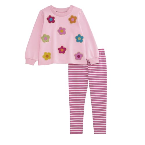 Mud Pie baby-girls Mud Pie Kids Boucle Flower Two Piece Set