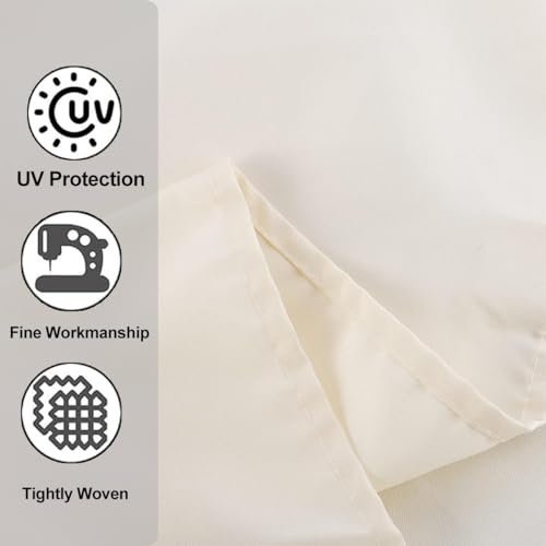 Cubierta de repuesto duradera para sombrilla de patio al aire libre, perfecta para jardín, playa, piscina, mesas de mercado y eventos, resistente a los rayos UV, impermeable, fácil de instalar