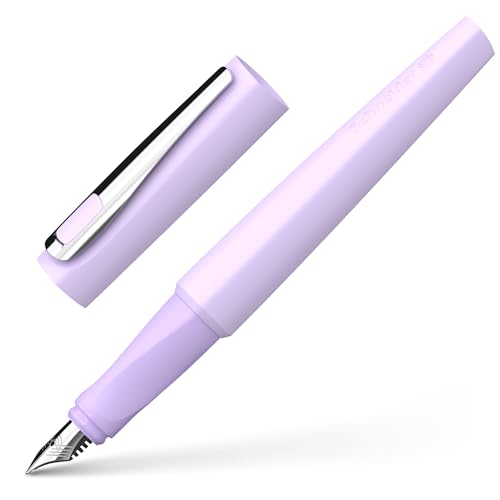 Schneider 168828 Tomo Stylo-plume (rechargeable avec des cartouches d'encre standard, convient aux droitiers et gauchers) Lavande