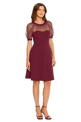 Image of Maggy London Women's Illusion Dress Occasion Event Party Holiday Cocktail Guest of Wedding.