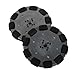 Omnidirectional Wheels, 4 Inches, 2 PCS with Metal Hub and Rubber Rollers, Industrial Robot Parts for Enhanced Mobility and Traction