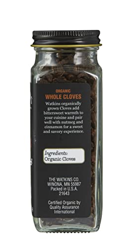 Image of Watkins Gourmet Organic Spice Jar, Whole Cloves, 1.5 oz. Bottle, 3-Pack