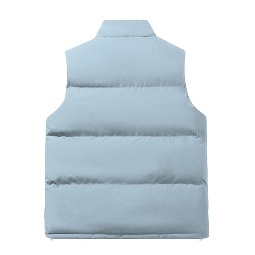Black Puffer Vest Men Quilted Puff Vest Lightweight Padded Coat Outwear - image 8