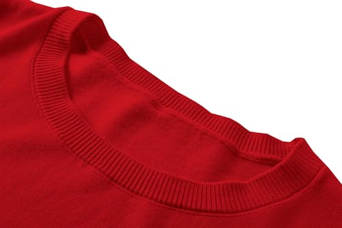 Image of DAIMIDY Womens Cotton Modal Short Sleeve Sweaters Summer Knit Tops | Breathable,Soft,Smooth Feel and Excellent Drape.Fit in Summer,Spring and Fall.