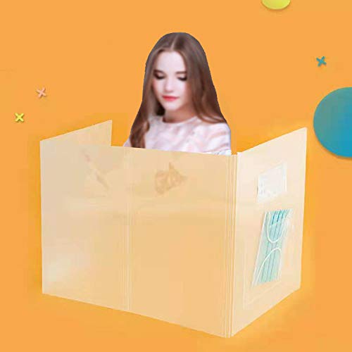 Yoki Peony Sneeze Guard For Counter | Plastic Shield Desk Dividers | Desk Panel Barrier | Baffle Plate | Office Partitions For Student (Normal) #TOP1