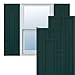 Ekena Millwork TFP001HS15X073FG True Fit PVC Hastings Fixed Mount Shutters, 15"W x 73"H, Thermal Green