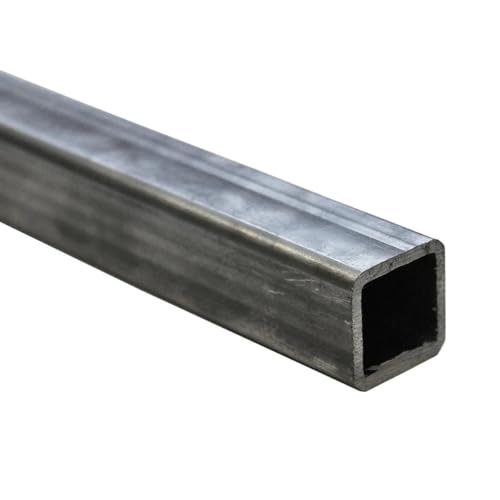 M.P. Metalli Tubo tubolare Quadrato in Ferro Grezzo 60x60x3 mm - Spessore 3 mm - Misura 2 mt / 2000 mm - per lavori di carpenteria, hobby e fai da te - Made in Italy