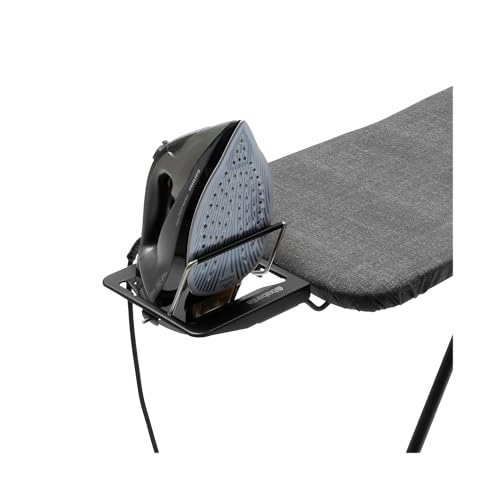 Brabantia Comfort Ironing Board with Left/Right Adjustable Steam Iron Rest | Medium (Size B) | Fairtrade Denim Black Cover | Adjustable Height (27-38"), Easy Fold, Anti-Collapse Lock, Non-Slip Feet by Brabantia - Image 4