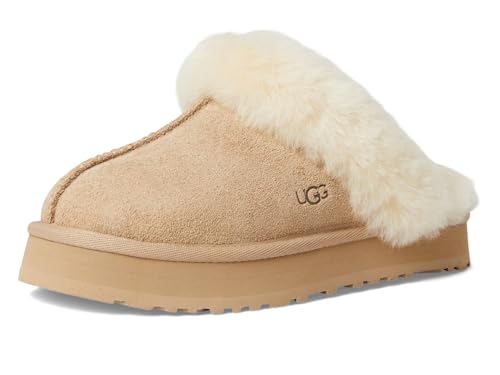 UGG Pantoufles Disquette pour enfant unisexe, sable, 6 Big Kid