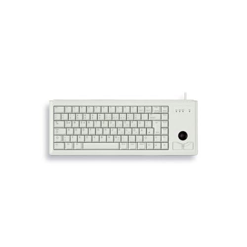 CHERRY G84-4400, Tastiera Compatta con Trackball, Layout per il Regno Unito (QWERTY), Cablate (Connessione USB), 2 Tasti Mouse, Switch Meccanici ML, Grigio - Immagine 1