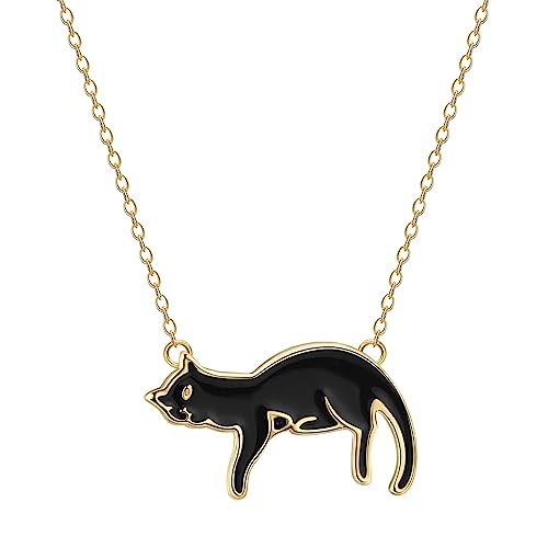 Collier pendentif animal fait main bijoux d'exception noir et blanc pour femme