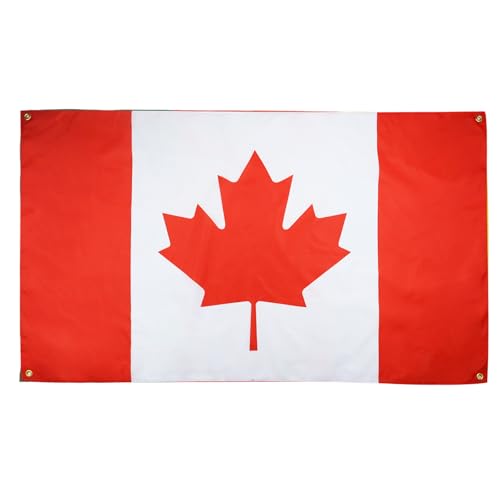 AZ FLAG Kanadische Flagge, 150 x 90 cm, mit 4 Ösen, kanadische Flagge für Balkon oder Wand