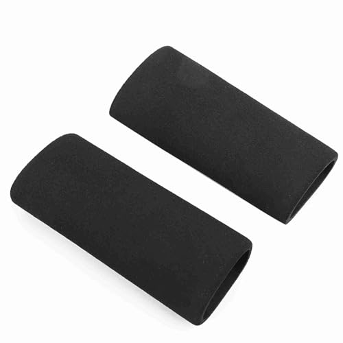 Cubiertas de Agarre para Manillar de Motocicleta, Antideslizantes, antivibración, par de Espuma Suave para Motocicletas, Bicicletas de montaña, Negro, 12cm, 4,7 Pulgadas, 2 uds.