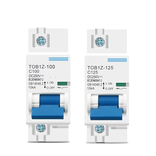 Disjoncteur monophasé CC 250V 80A de haute précision pour coupure générale de batterie solaire