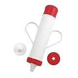 manga pastelera para churros casera 🌟【 DISEÑO 】🠞 Diseño elegante y clásico en color blanco con acabados en rojo que le aporta un estilo de churrería modernizado 🔗.