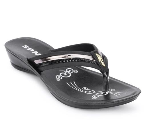 Image of Women's Stylish Solid Colour Flip Flop Slippers Comfortable,Lightweight,Versatile Styling Sl365