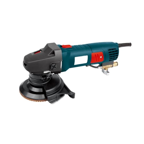 Bass Polska Ponceuse à pierre humide et polisseuse 1100 W 125 mm avec réglage de la vitesse 400-2100 tr/min Disjoncteur PRCD pour marbre, granit et béton