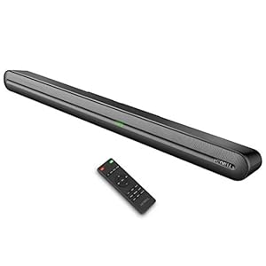 Heymell 150W Clear Voice Sound bar for TV, 2.1ch Bluetooth Soundbar for TV Built-in Subwoofer, Surround Sound Dialogue Enhancer, Soundbar HDMI ARC Optical Coaxial AUX