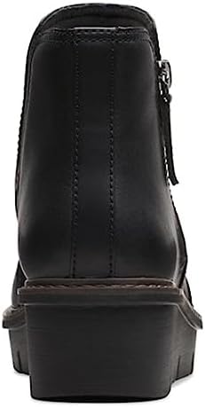CLARKS Airabell Zip Black Smooth Leather 6 B (M) | Image 5
